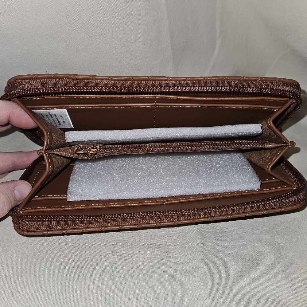 Brown Woven Tote Bag & Wallet - Picture 6 of 6
